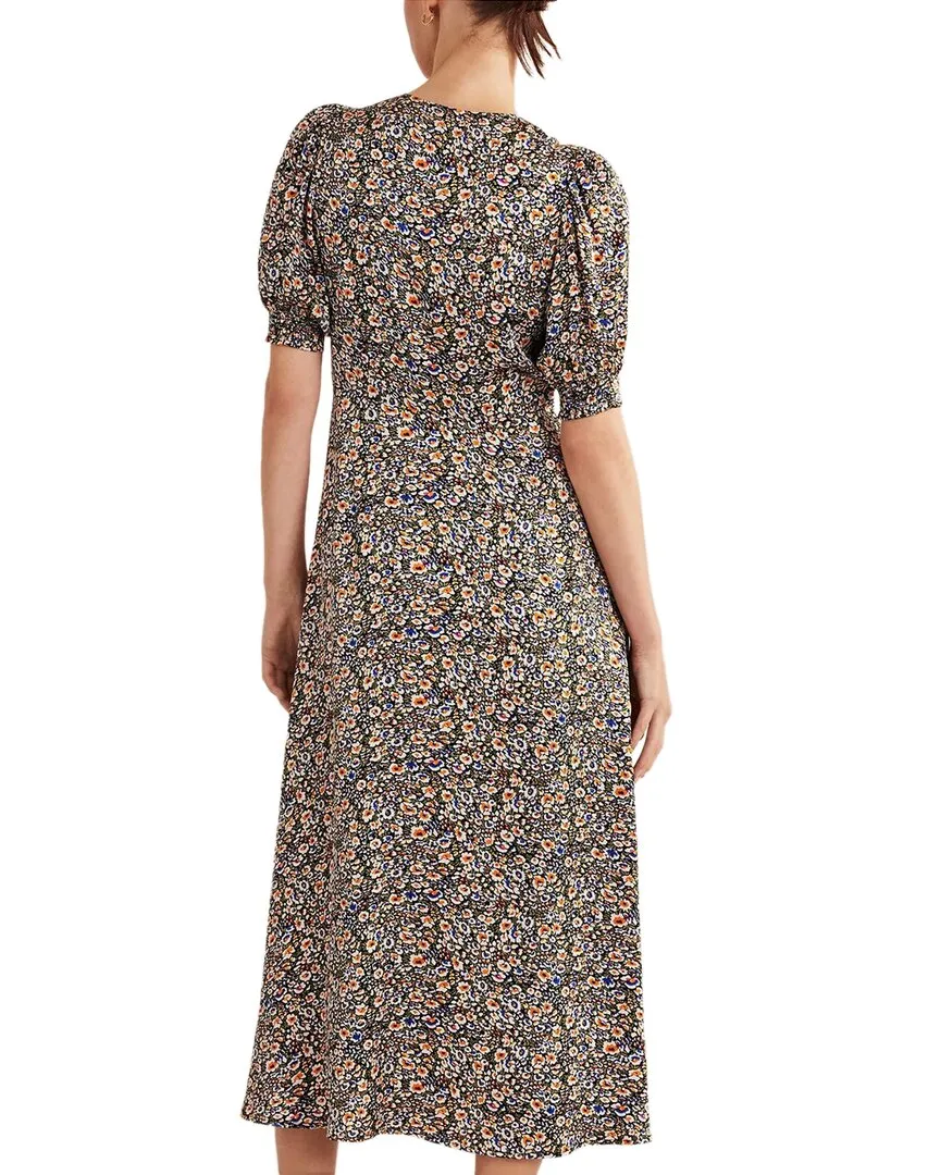 Boden Satin Midi Tea Dress